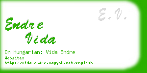 endre vida business card